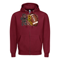 Burgundy it's game day y'all Zipper Hoodie - JahusDesignShop