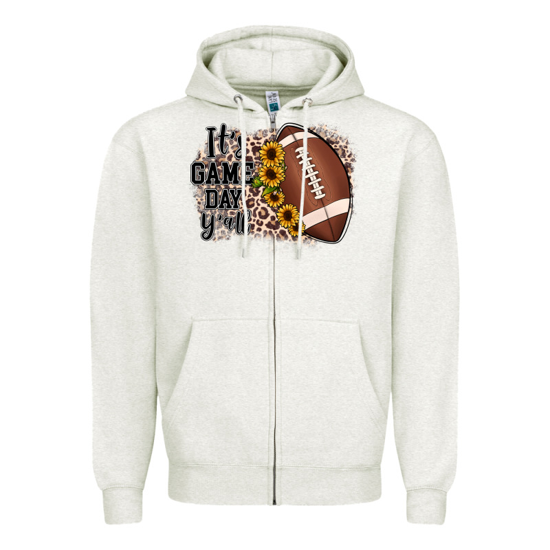 It's Game Day Y'all Zipper Hoodie by JahusDesignShop | Teevron