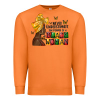 Carrot never understimate the power of a black woman Premium Sweatshirt - MaliasSmallBusiness