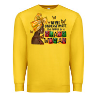 Lemon never understimate the power of a black woman Premium Sweatshirt - MaliasSmallBusiness