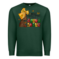 Sports Green never understimate the power of a black woman Premium Sweatshirt - MaliasSmallBusiness