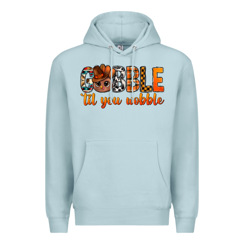 Gobble Til You Wobble Bbs Premium Hoodie by BundleAndBundleShop | Teevron