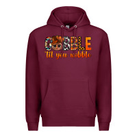 Burgundy gobble til you wobble bbs Premium Hoodie - BundleAndBundleShop