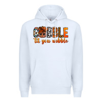 White gobble til you wobble bbs Premium Hoodie - BundleAndBundleShop