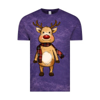 Cloud Purple cute reindeer Vintage Tee - RanaPortraitStore