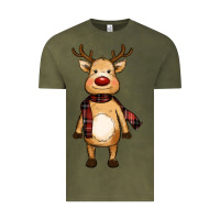 Vintage Olive cute reindeer Vintage Tee - RanaPortraitStore