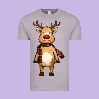 Cute Reindeer Vintage Tee Designed By Ranaportraitstore