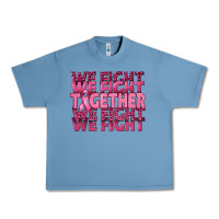 Pebble Blue Together We Fight Urban Heavy Tee - texasbilliewilder