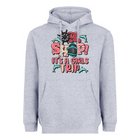 Heather Grey oh ship it's a girls trip Heavyweight Hoodie - MaliasSmallBusiness
