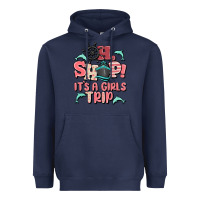 Navy oh ship it's a girls trip Heavyweight Hoodie - MaliasSmallBusiness