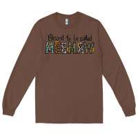Chestnut blessed meemaw Long Sleeve Tee - CowhideDigitalArt