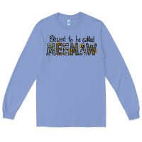 Colony Blue blessed meemaw Long Sleeve Tee - CowhideDigitalArt