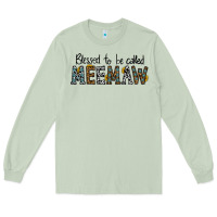 Matcha blessed meemaw Long Sleeve Tee - CowhideDigitalArt