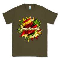 Army Green juneteenth sunflower black lives matter Classic Tee - HRA Design Shop