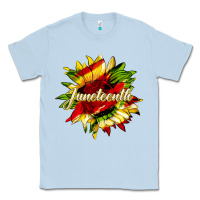 Dusty Blue juneteenth sunflower black lives matter Classic Tee - HRA Design Shop