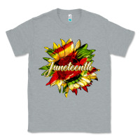 Heather Grey juneteenth sunflower black lives matter Classic Tee - HRA Design Shop