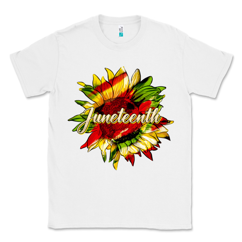 Juneteenth Sunflower Black Lives Matter Classic Tee by HRA Design Shop | Teevron