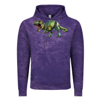 Cloud Purple t rex dinosaur Vintage Hoodie - RanaPortraitStore