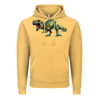 Vintage Mustard t rex dinosaur Vintage Hoodie - RanaPortraitStore