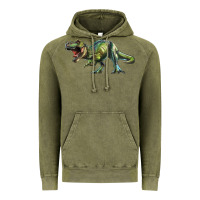 Vintage Olive t rex dinosaur Vintage Hoodie - RanaPortraitStore
