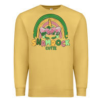 Antique Gold shamrock cutie Premium Sweatshirt - MaliasSmallBusiness