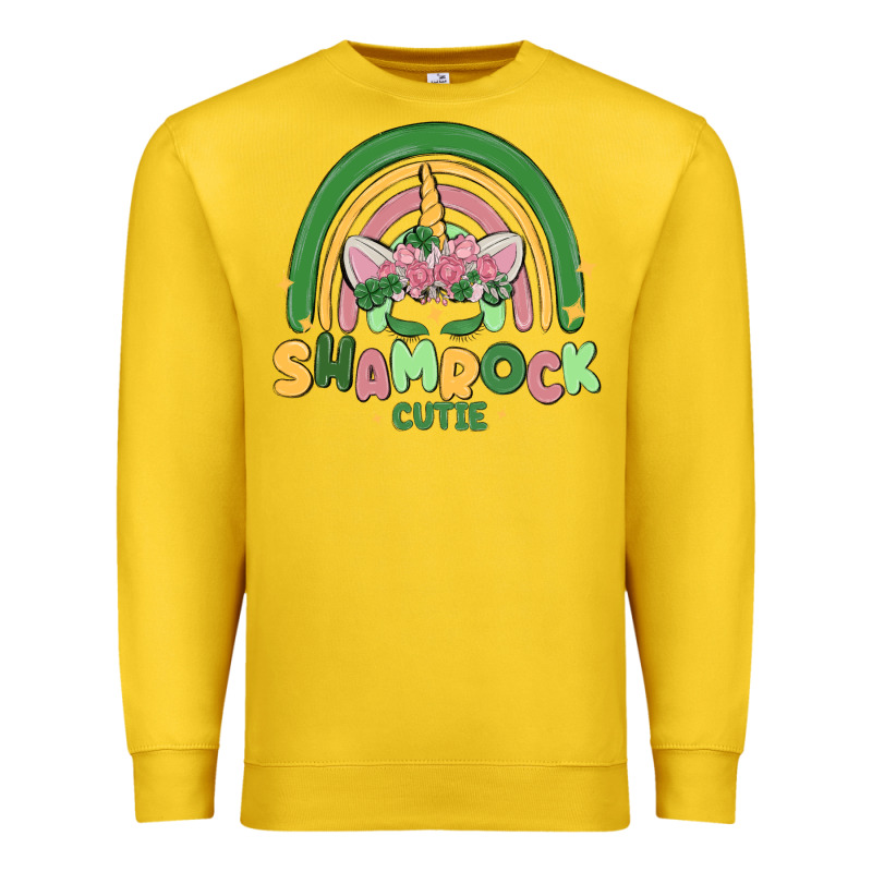 Shamrock Cutie Premium Sweatshirt by MaliasSmallBusiness | Teevron
