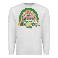 Oatmeal Heather shamrock cutie Premium Sweatshirt - MaliasSmallBusiness
