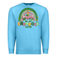 Ocean Blue shamrock cutie Premium Sweatshirt - MaliasSmallBusiness