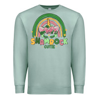 Seafoam shamrock cutie Premium Sweatshirt - MaliasSmallBusiness