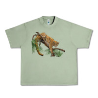 Oil Green florida panther Urban Heavy Tee - BarkalooDesign