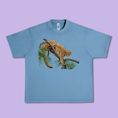 Florida Panther Urban Heavy Tee Designed By Barkaloodesign