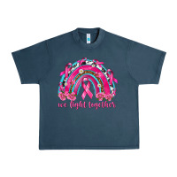 Midnight Navy We Fight Together Rainbow Urban Heavy Tee - texasbilliewilder