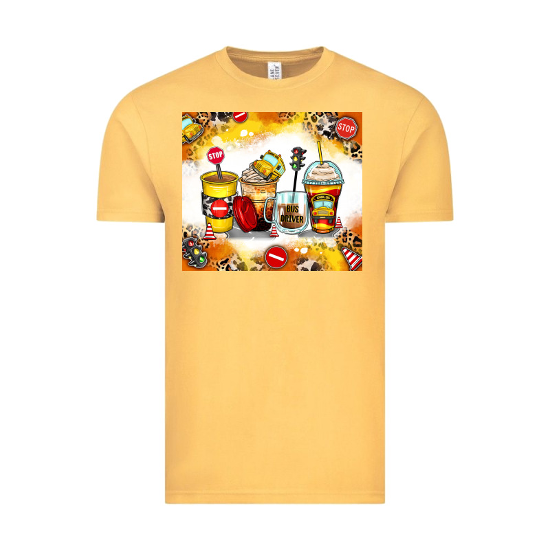 Bus Driver Coffee Cups Vintage Tee by Zillion Design Studio | Teevron