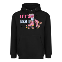 Black let's roll Heavyweight Hoodie - MaliasSmallBusiness