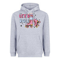Heather Grey let's roll Heavyweight Hoodie - MaliasSmallBusiness