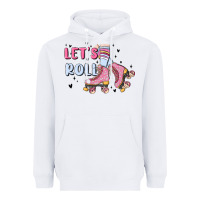 White let's roll Heavyweight Hoodie - MaliasSmallBusiness
