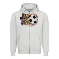 Dove Grey it's game day y'all soccer Zipper Hoodie - JahusDesignShop
