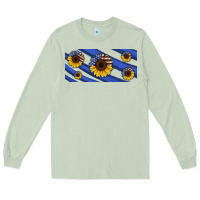 Matcha american flag sunflowers 16oz libbey cup Long Sleeve Tee - HRA Design Shop