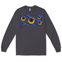 Smoke american flag sunflowers 16oz libbey cup Long Sleeve Tee - HRA Design Shop