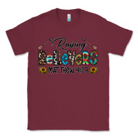 Burgundy raising believers Classic Tee - CowhideDigitalArt