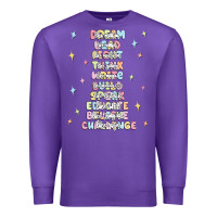 Purple jesus names believe Premium Sweatshirt - MaliasSmallBusiness