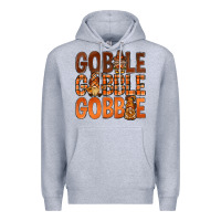 Heather Grey gobble with gnomies bbs Premium Hoodie - BundleAndBundleShop