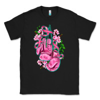 Black cancer boxing gloves with ribbon Classic Tee - AdoDesignShop