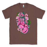 Chestnut cancer boxing gloves with ribbon Classic Tee - AdoDesignShop