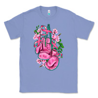 Colony Blue cancer boxing gloves with ribbon Classic Tee - AdoDesignShop