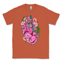 Copper cancer boxing gloves with ribbon Classic Tee - AdoDesignShop