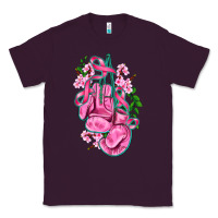Plum cancer boxing gloves with ribbon Classic Tee - AdoDesignShop