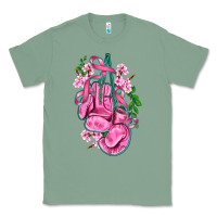 Sage cancer boxing gloves with ribbon Classic Tee - AdoDesignShop