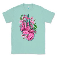 Seafoam cancer boxing gloves with ribbon Classic Tee - AdoDesignShop