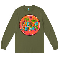 Army Green puerto rico coasters Long Sleeve Tee - AdoDesignShop